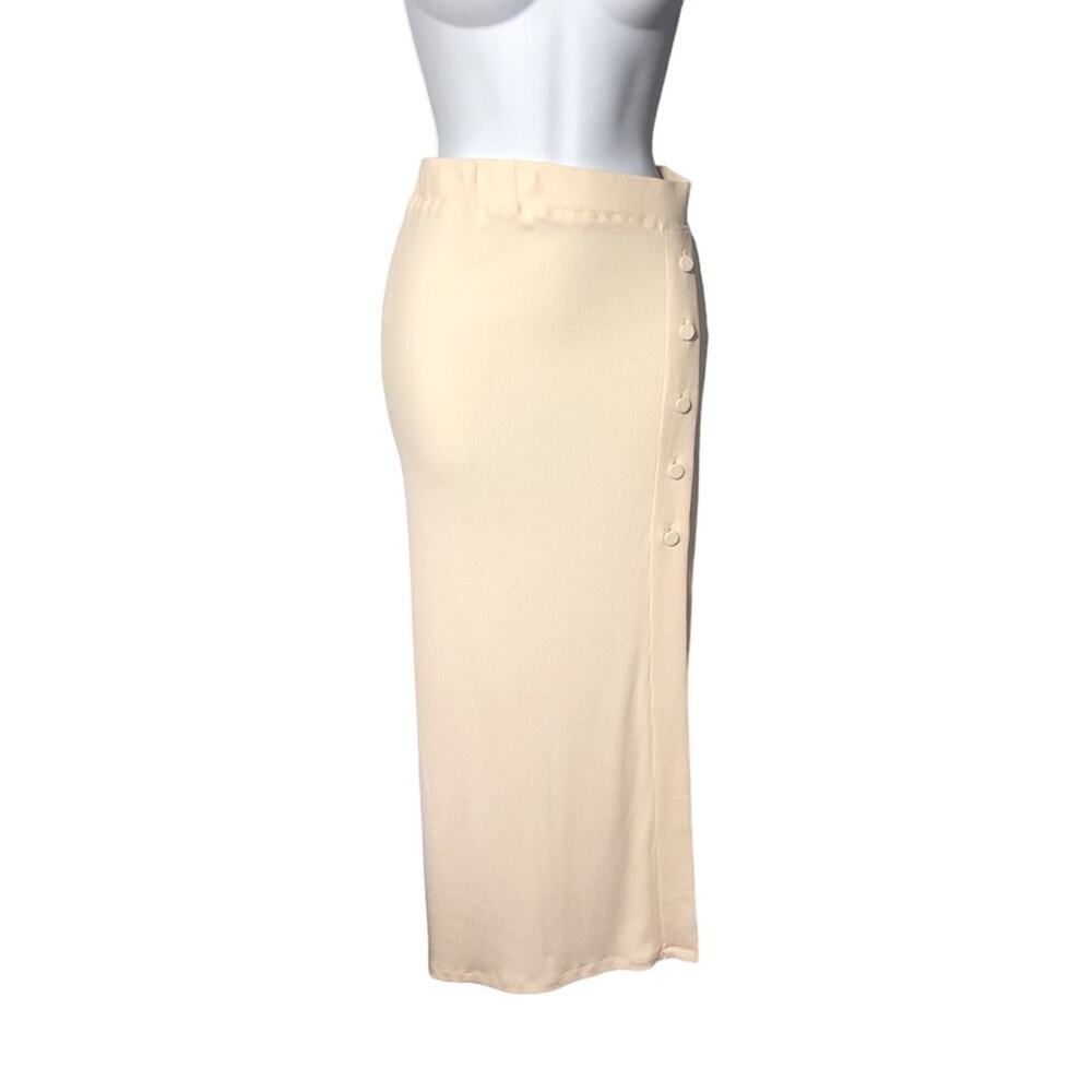 Mable beige pencil skirt small